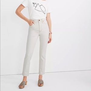 Madewell perfect vintage crop jean with magic pockets NWT